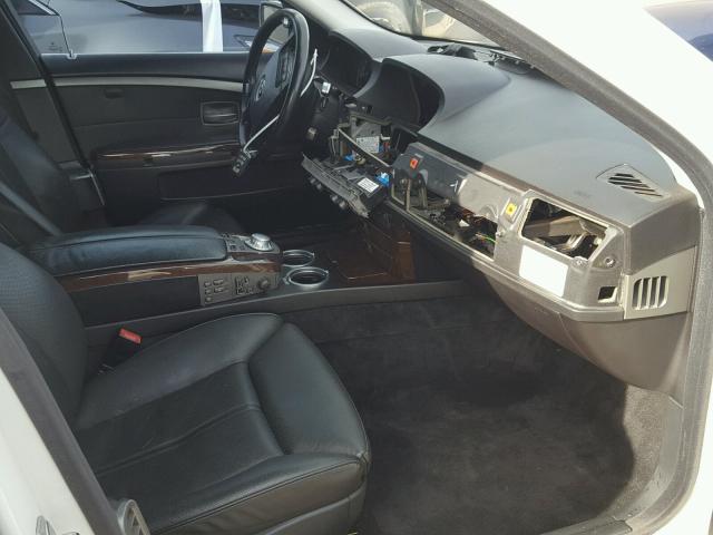 WBAGL63575DP74243 - 2005 BMW 745 I WHITE photo 5