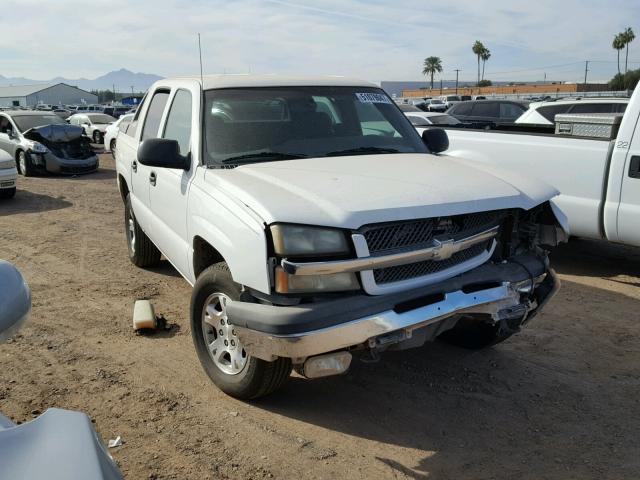 3GNEC12T24G318270 - 2004 CHEVROLET AVALANCHE WHITE photo 1