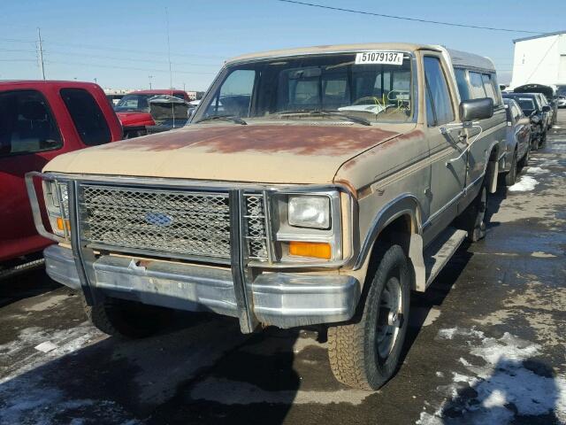 1FTHF26L0EPB15081 - 1984 FORD F250 TAN photo 2