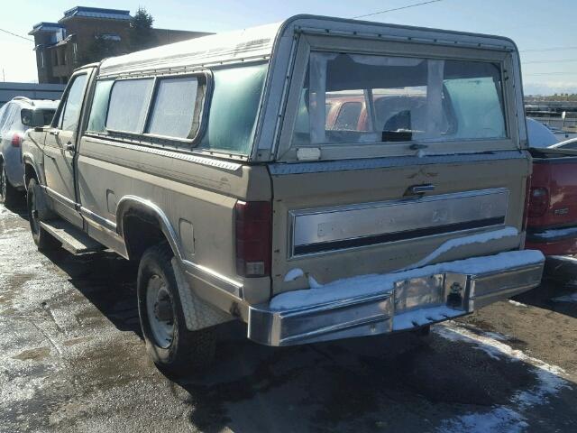 1FTHF26L0EPB15081 - 1984 FORD F250 TAN photo 3