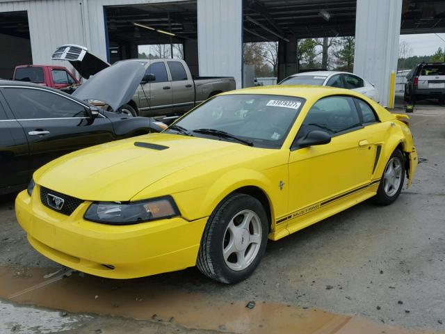 1FAFP40451F195954 - 2001 FORD MUSTANG YELLOW photo 2