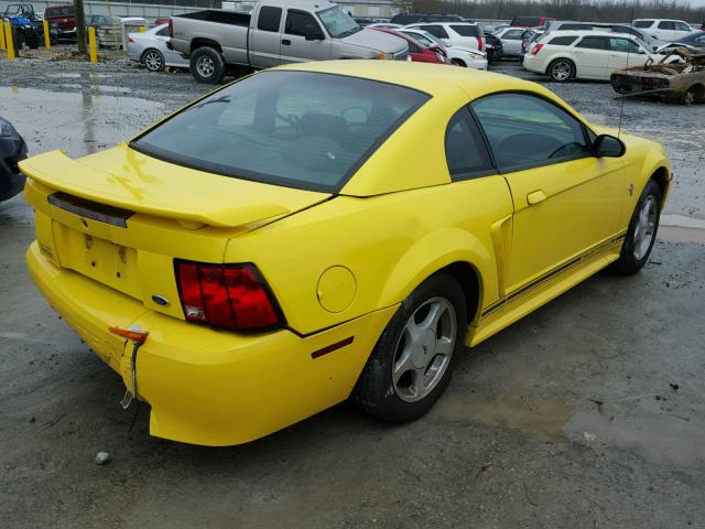 1FAFP40451F195954 - 2001 FORD MUSTANG YELLOW photo 4