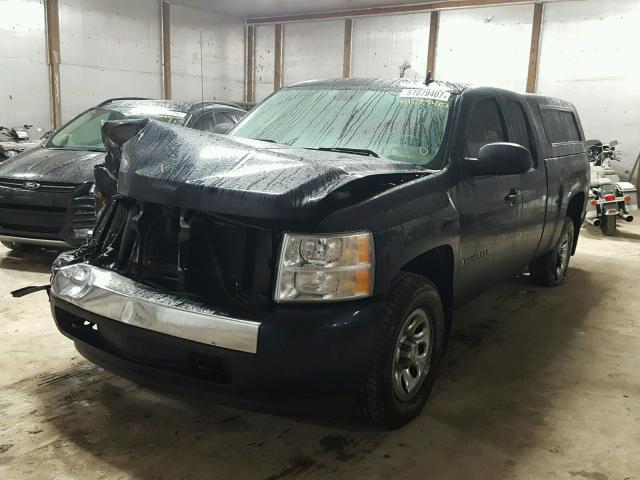 1GCEK19C08Z220247 - 2008 CHEVROLET SILVERADO BLUE photo 2