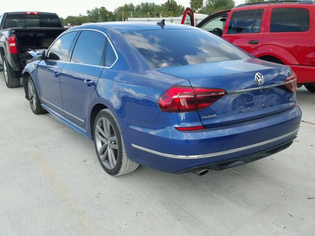 1VWDT7A31HC072343 - 2017 VOLKSWAGEN PASSAT R-L BLUE photo 3
