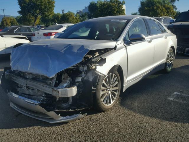 3LN6L5KU7HR601539 - 2017 LINCOLN MKZ HYBRID SILVER photo 2