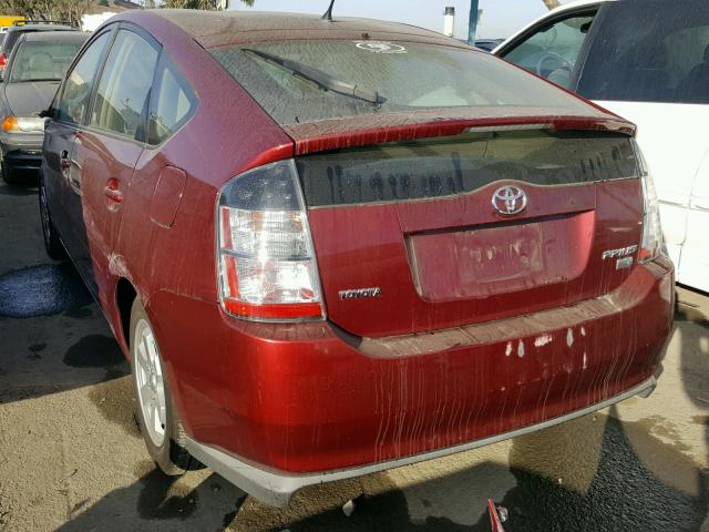 JTDKB20U840104288 - 2004 TOYOTA PRIUS MAROON photo 3