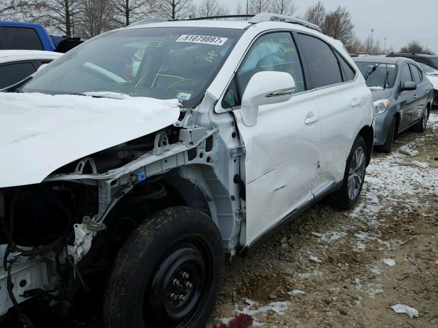 2T2BK1BA5FC327969 - 2015 LEXUS RX 350 WHITE photo 9