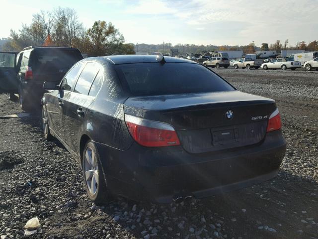 WBANF33536CB86475 - 2006 BMW 525 XI BLACK photo 3