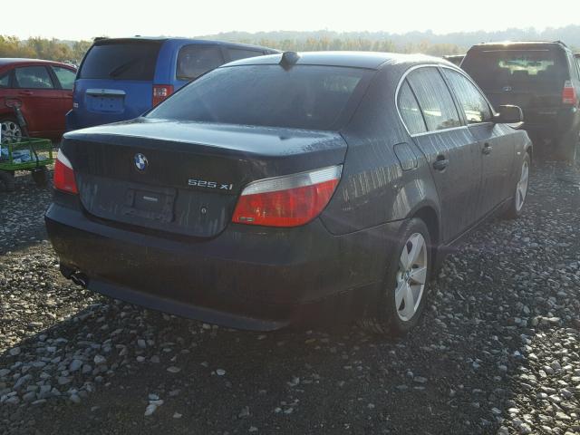 WBANF33536CB86475 - 2006 BMW 525 XI BLACK photo 4