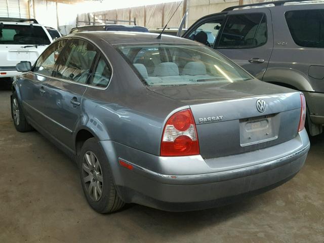 WVWPD63B62P433805 - 2002 VOLKSWAGEN PASSAT GLS SILVER photo 3