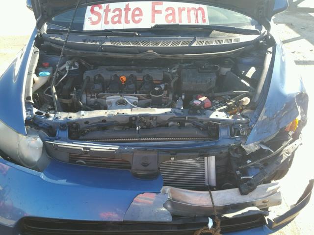 1HGFA16887L090082 - 2007 HONDA CIVIC EX ლურჯი ფოტო 7