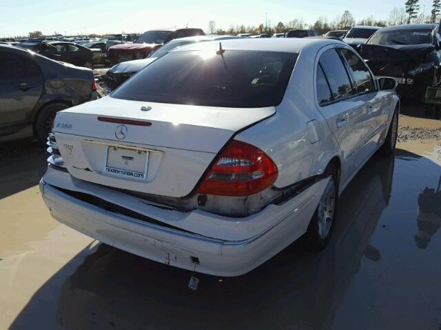 WDBUF56J96A805476 - 2006 MERCEDES-BENZ E 350 WHITE photo 4