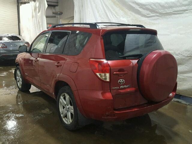 JTMBD32V385132661 - 2008 TOYOTA RAV4 SPORT RED photo 3