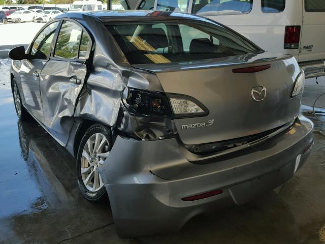 JM1BL1VF3C1506178 - 2012 MAZDA 3 I GRAY photo 3