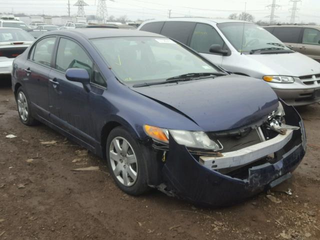 2HGFA16598H535174 - 2008 HONDA CIVIC LX BLUE photo 1