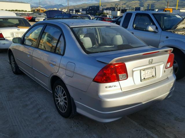 2HGES26715H592139 - 2005 HONDA CIVIC EX SILVER photo 3