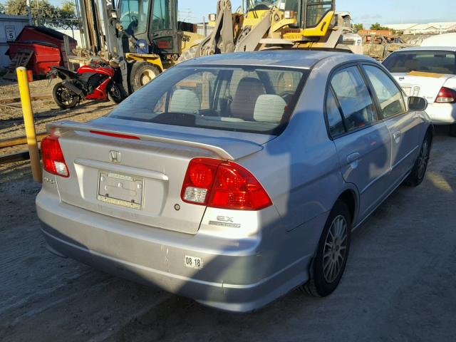 2HGES26715H592139 - 2005 HONDA CIVIC EX SILVER photo 4