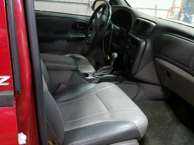 1GNDT13S422294528 - 2002 CHEVROLET TRAILBLAZE RED photo 5