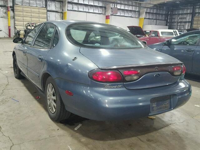 1FAFP53UXXG142980 - 1999 FORD TAURUS SE BLUE photo 3