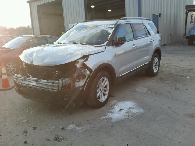 1FM5K8D84FGC49492 - 2015 FORD EXPLORER X SILVER photo 2