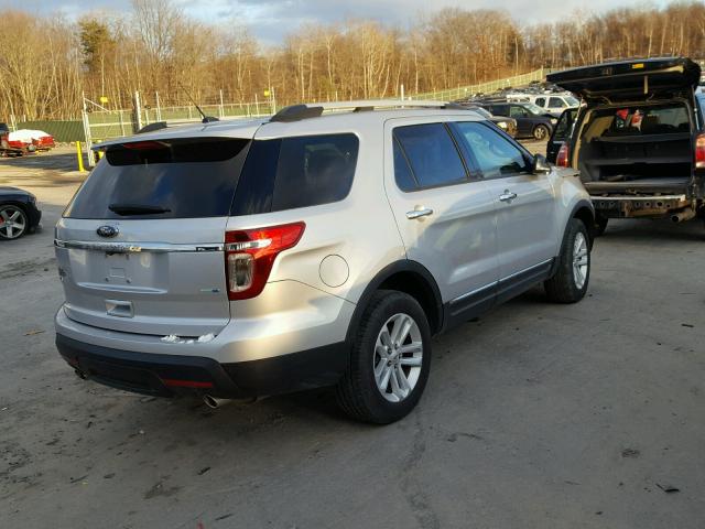 1FM5K8D84FGC49492 - 2015 FORD EXPLORER X SILVER photo 4