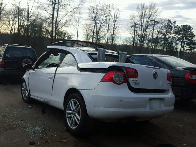 WVWFA71F99V003496 - 2009 VOLKSWAGEN EOS LUX 白色 照片 3