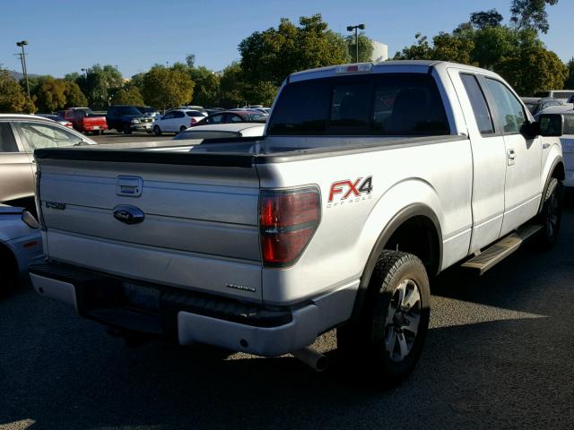 1FTFX1EF9CFC78454 - 2012 FORD F150 SUPER SILVER photo 4