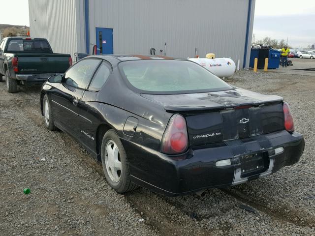 2G1WX15K829199239 - 2002 CHEVROLET MONTE CARL BLACK photo 3