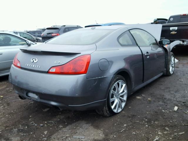 JN1CV6ELXDM980889 - 2013 INFINITI G37 GRAY photo 4