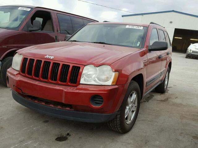 1J4GR48K45C602336 - 2005 JEEP GRAND CHER RED photo 2