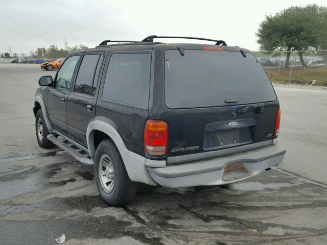 1FMZU32X5XZB41767 - 1999 FORD EXPLORER BLACK photo 3