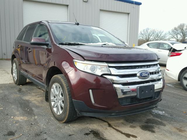 2FMDK3KC8BBB32649 - 2011 FORD EDGE LIMIT MAROON photo 1