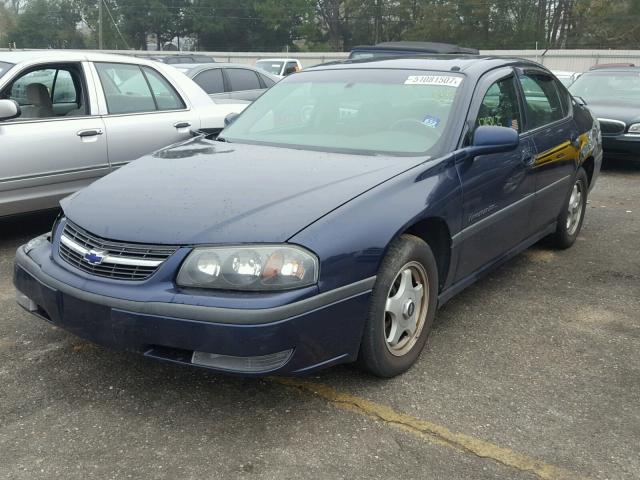 2G1WH55K019120181 - 2001 CHEVROLET IMPALA LS BLUE photo 2