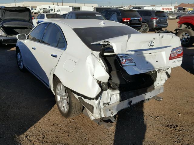 JTHBK1EG3B2430285 - 2011 LEXUS ES 350 WHITE photo 3