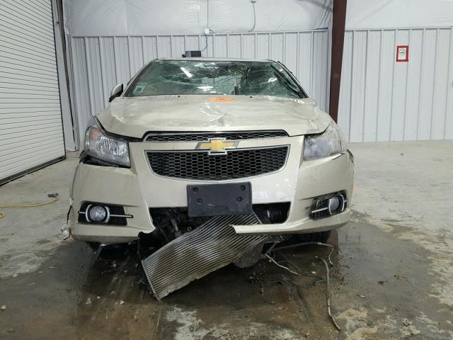 1G1PG5SB1E7259741 - 2014 CHEVROLET CRUZE LTZ GOLD photo 10