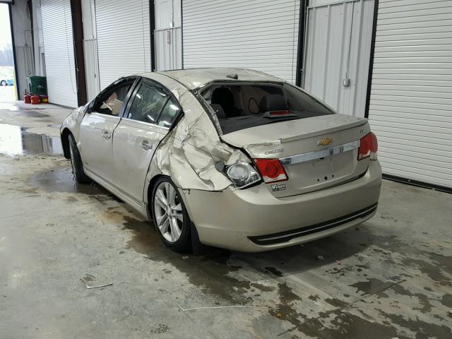 1G1PG5SB1E7259741 - 2014 CHEVROLET CRUZE LTZ GOLD photo 3