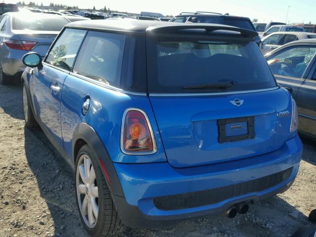 WMWMF73589TV39765 - 2009 MINI COOPER S BLUE photo 3