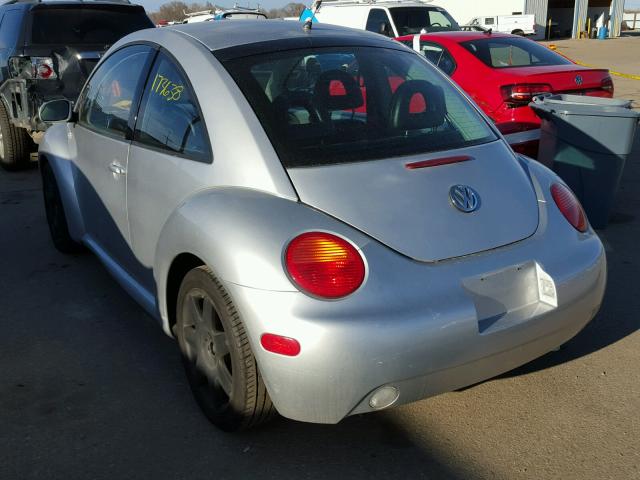 3VWDD21C91M472347 - 2001 VOLKSWAGEN NEW BEETLE SILVER photo 3