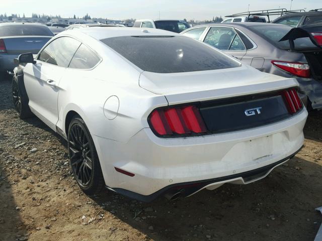 1FA6P8CF6H5211096 - 2017 FORD MUSTANG GT WHITE photo 3