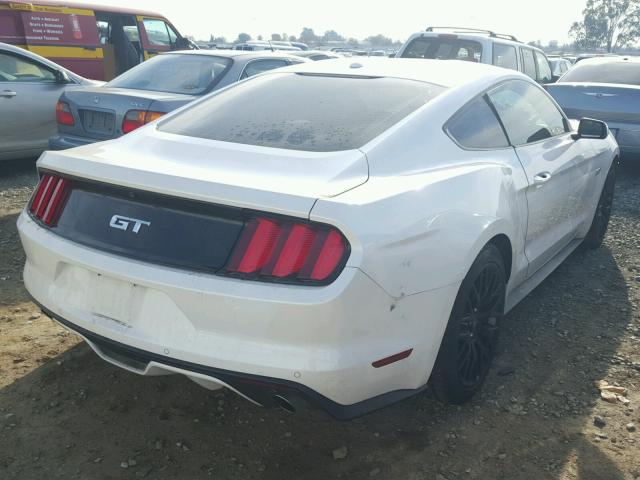 1FA6P8CF6H5211096 - 2017 FORD MUSTANG GT WHITE photo 4