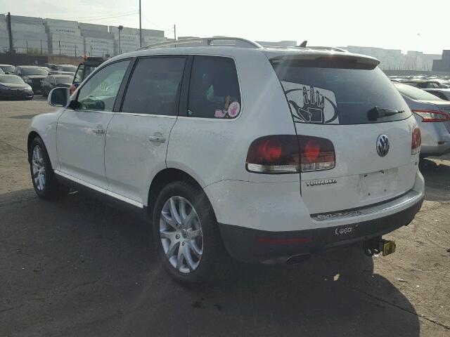 WVGMB77L48D039517 - 2008 VOLKSWAGEN TOUAREG 2 WHITE photo 3