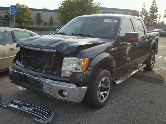 1FTEW1CM9DKE38647 - 2013 FORD F150 SUPER BLACK photo 2