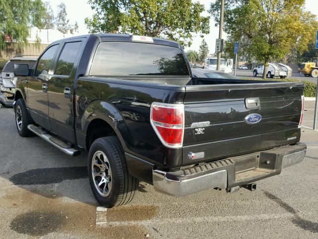 1FTEW1CM9DKE38647 - 2013 FORD F150 SUPER BLACK photo 3