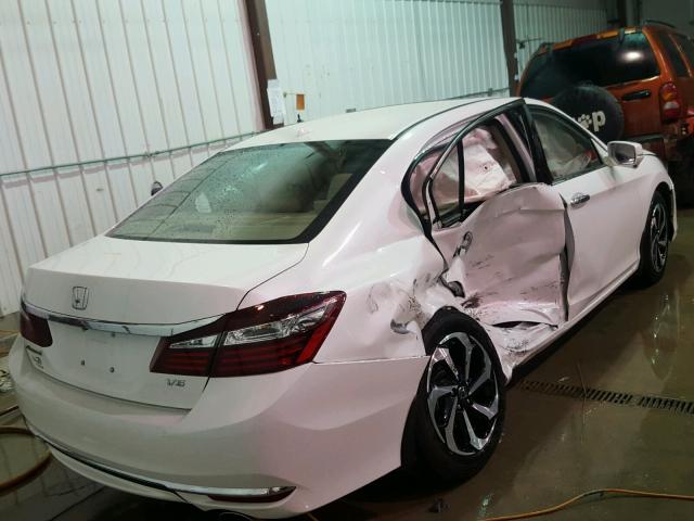 1HGCR3F88GA004157 - 2016 HONDA ACCORD EXL WHITE photo 4