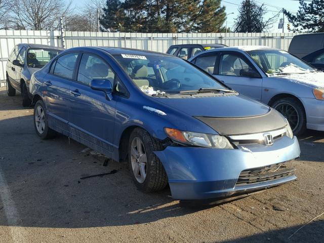 1HGFA16826L004621 - 2006 HONDA CIVIC EX BLUE photo 1