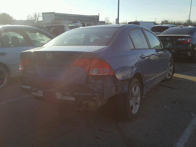 1HGFA16826L004621 - 2006 HONDA CIVIC EX BLUE photo 4