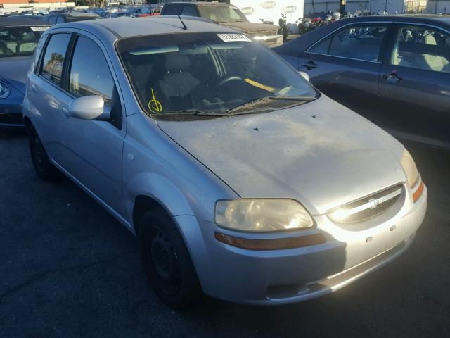 KL1TD66697B796091 - 2007 CHEVROLET AVEO BASE SILVER photo 1