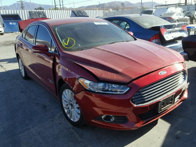 3FA6P0PU2GR320788 - 2016 FORD FUSION SE RED photo 1