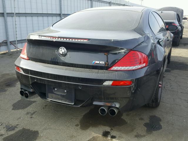 WBSEH93588CY24647 - 2008 BMW M6 BLACK photo 4