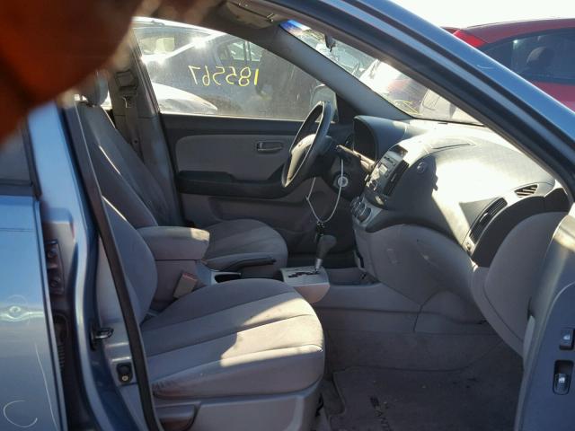 KMHDU46D07U062956 - 2007 HYUNDAI ELANTRA GL BLUE photo 5